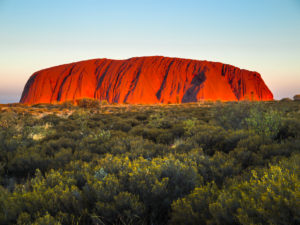 Sunset at Ayers Rock, Australia Sunset at Ayers Rock, Australia